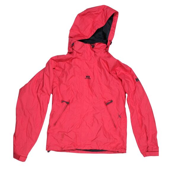 Helly Hansen womens sz XS bright pink rain coat jacket full zip - Picture 1 of 5